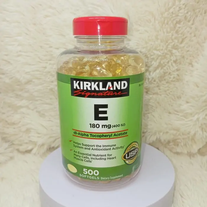 Kirkland Signature Vitamin E 180mg (400 IU), 500 Softgels - Image 4