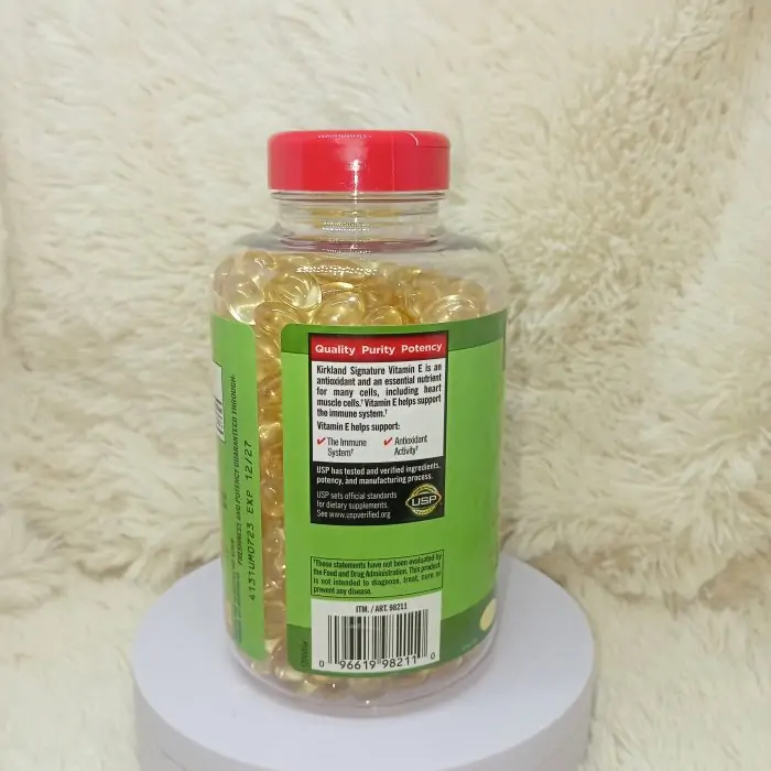 Kirkland Signature Vitamin E 180mg (400 IU), 500 Softgels - Image 2