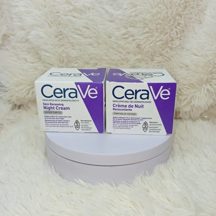 CeraVe Skin Renewing Night Cream  Niacinamide, Peptide Complex, and Hyaluronic Acid Moisturizer for Face  50ml (Canada) - Image 6