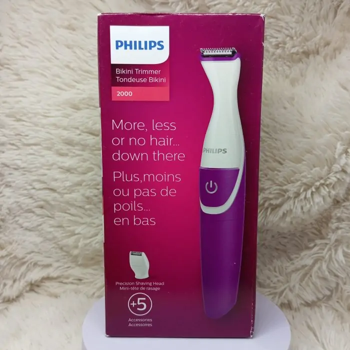 Philips Beauty Bikini Genie Cordless Trimmer for Bikini Line Hair Removal, with Shaving Head and Comb - Image 13