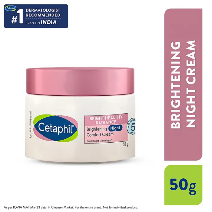 Cetaphil Bright Healthy Radiance Brightening Night Comfort Cream with Niacinamide | Reduces Dark Spots - Image 1