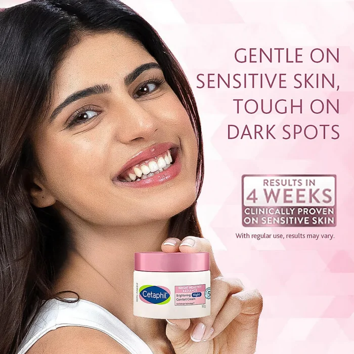 Cetaphil Bright Healthy Radiance Brightening Night Comfort Cream with Niacinamide | Reduces Dark Spots - Image 4