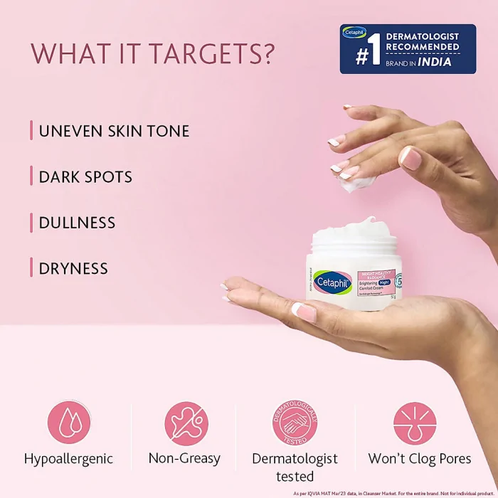 Cetaphil Bright Healthy Radiance Brightening Night Comfort Cream with Niacinamide | Reduces Dark Spots - Image 5