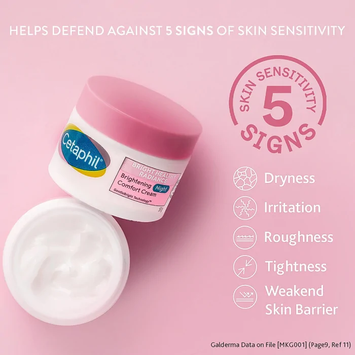 Cetaphil Bright Healthy Radiance Brightening Night Comfort Cream with Niacinamide | Reduces Dark Spots - Image 3