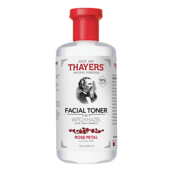 Thayers Alcohol-Free Rose Petal Witch Hazel Facial Toner for Glowing Skin, Soothing, Hydrating, Refreshing Toner for Normal and Combination Skin, 12oz - Image 1