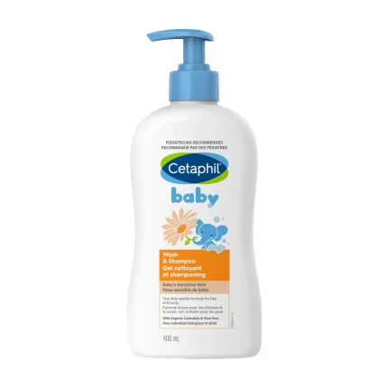 Cetaphil Baby Wash & Shampoo For Sensitive Skin 400ml