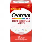Centrum Forte Essentials, Complete Multivitamin & Mineral Supplement, Adults, 100 Tablets