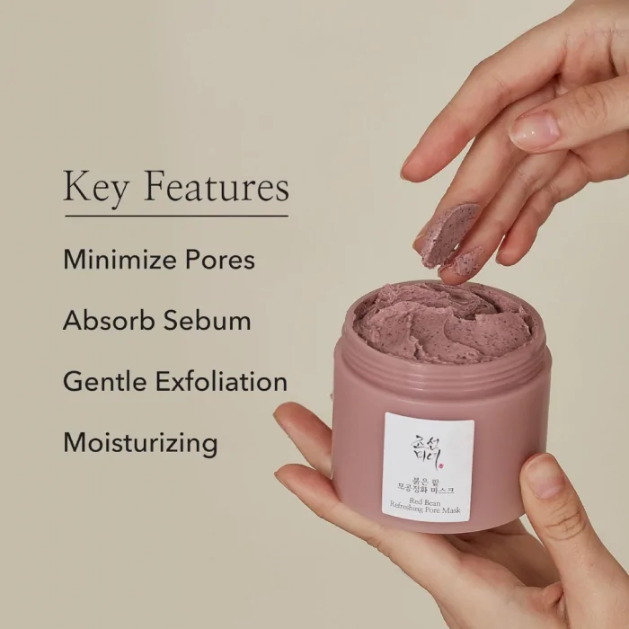 Beauty of Joseon Red Bean Pore Refreshing Mask - Hydrating Wash-Off Pack, Pore Cleansing Exfoliator - 140ml - Image 2