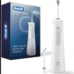 Oral-B Water Flosser Advanced, Portable Oral Irrigator Handle with 2 Nozzles, White - Image 2