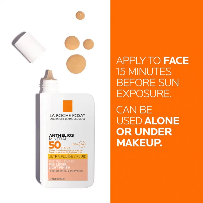 La Roche-Posay Anthelios Mineral Tinted Ultra Fluid SPF 50+ Facial Sunscreen 50ml - Image 7