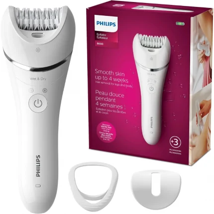 Philips Beauty Epilator Series 8000 for Women, with 3 Accessories