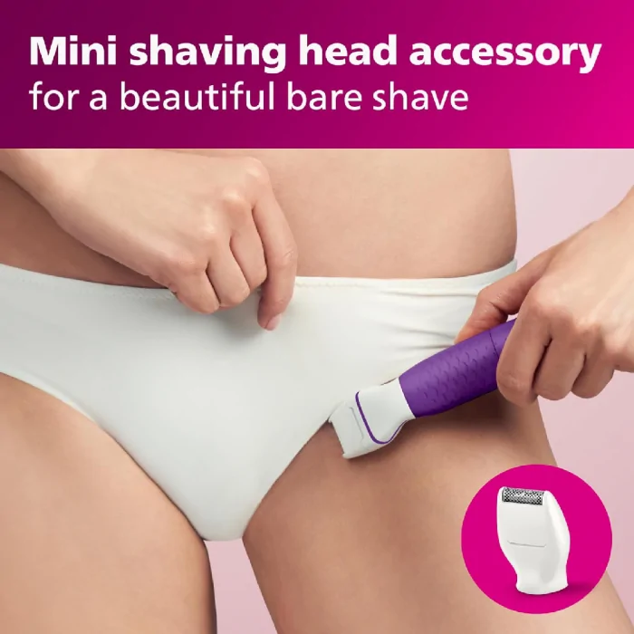 Philips Beauty Bikini Genie Cordless Trimmer for Bikini Line Hair Removal, with Shaving Head and Comb - Image 6