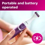Philips Beauty Bikini Genie Cordless Trimmer for Bikini Line Hair Removal, with Shaving Head and Comb - Image 2