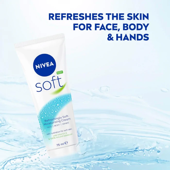 NIVEA Soft All-Purpose Moisturizing Cream 75 ml - Image 2