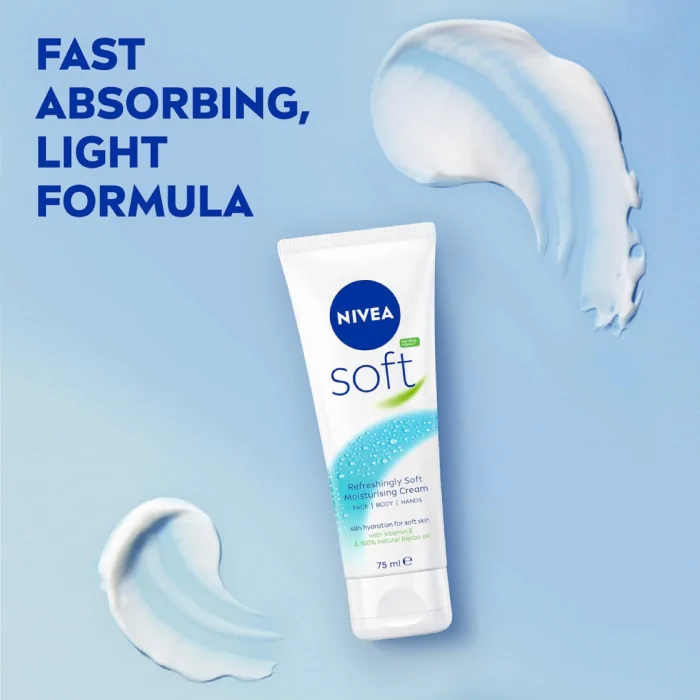 NIVEA Soft All-Purpose Moisturizing Cream 75 ml - Image 4