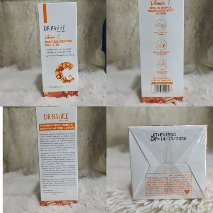 Dr.Rashel Vitamin C Brightning & Nourishing Body Lotion 300ml - Image 4