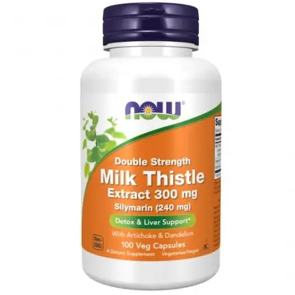 Milk Thistle Extract, Double Strength 300 mg 100 Veg Capsules