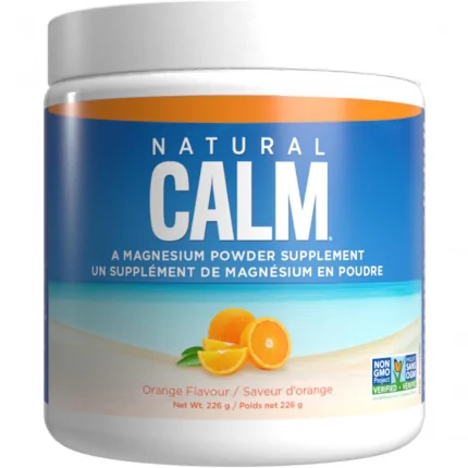 Natural Calm Magnesium Citrate Powder (Orange Flavour), 226g