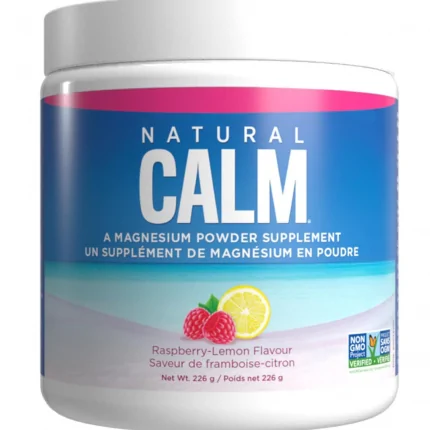 Natural Calm Magnesium Citrate Powder (Raspberry Lemon Flavour), 226g