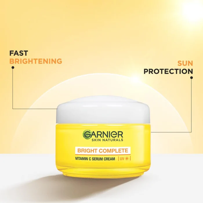 ( Discounted Product ) Garnier Bright Complete Vitamin C Serum Cream 50ml (Packaging May Vary ) - Image 2