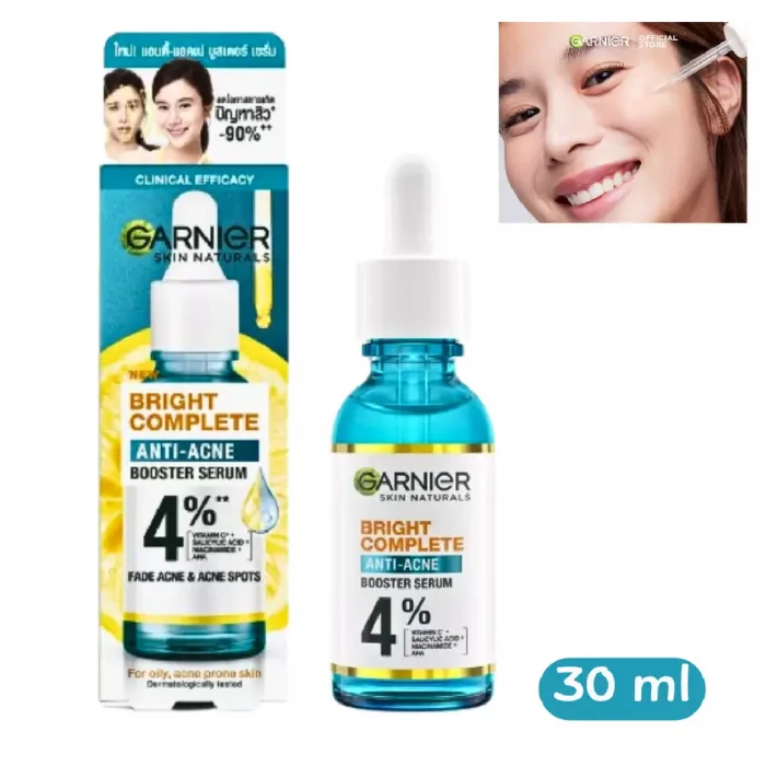 Garnier Bright Complete Anti Acne Booster Serum 30ml - Image 2