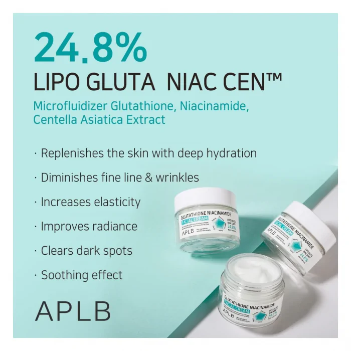 APLB Glutathione Niacinamide Facial Cream 55ml - Image 3