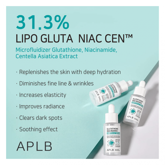 APLB Glutathione Niacinamide Ampoule Serum 40ml - Image 3