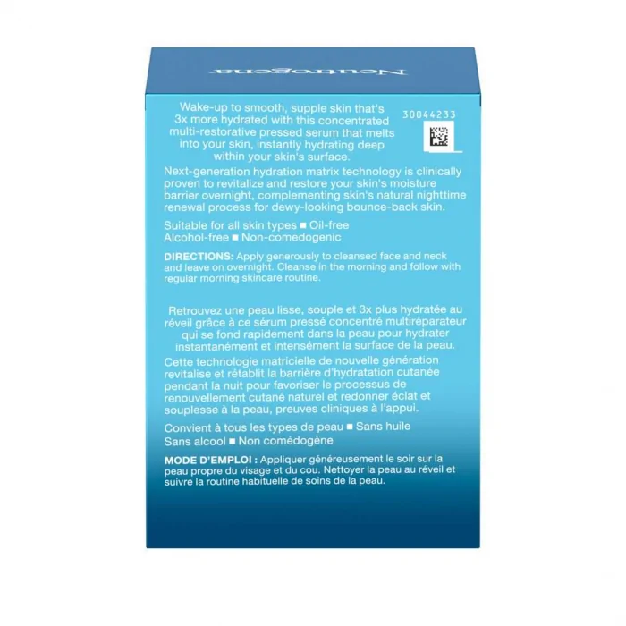 Neutrogena® Hydro Boost Night Pressed Serum, 48g ( Packaging May Vary ) - Image 4