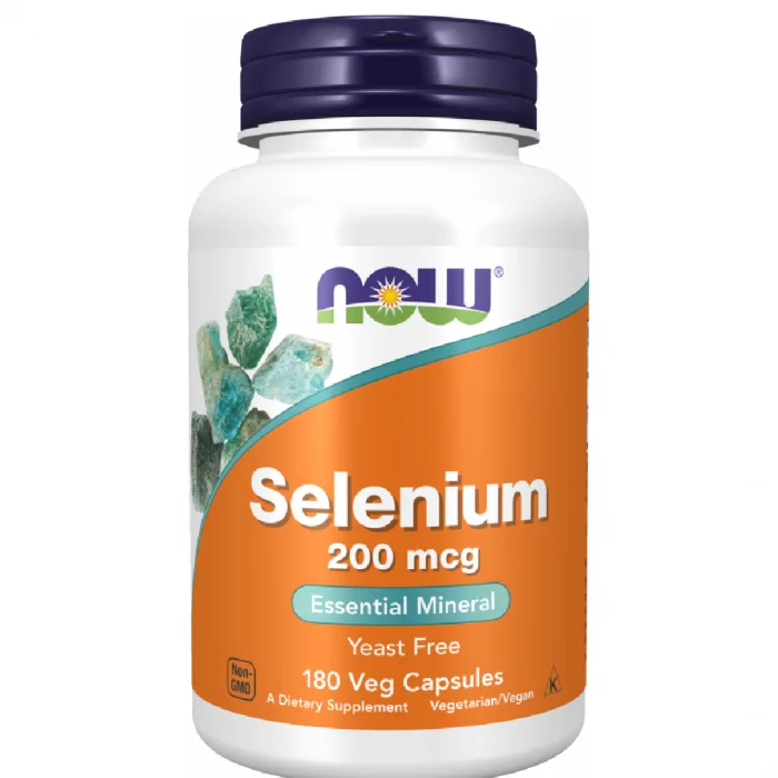 Now Foods Selenium 200 mcg 180 Veg Capsules - Image 1