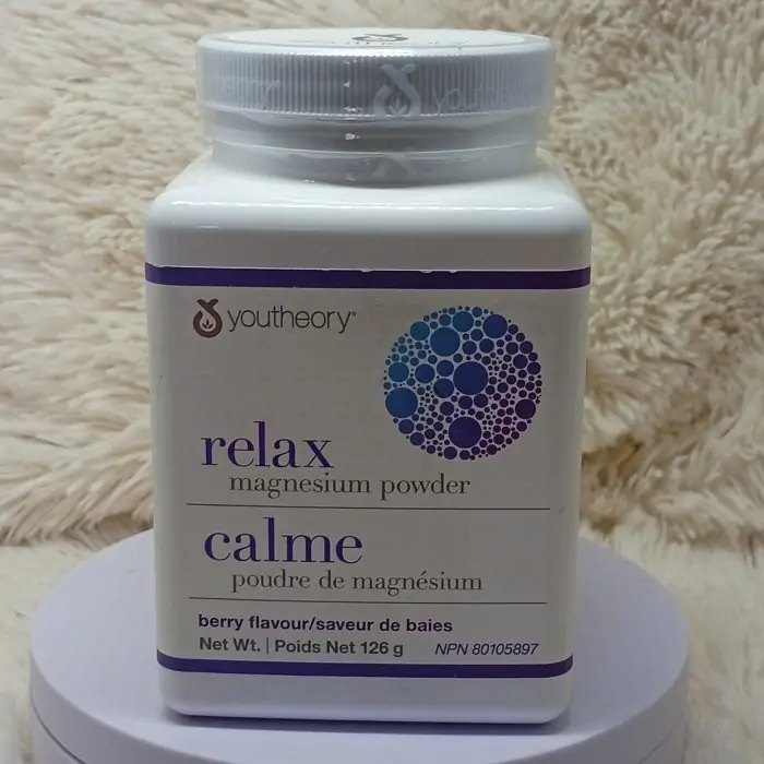 Youtheory Relax Magnesium Powder (Berry Flavoured, 126g) - Image 4