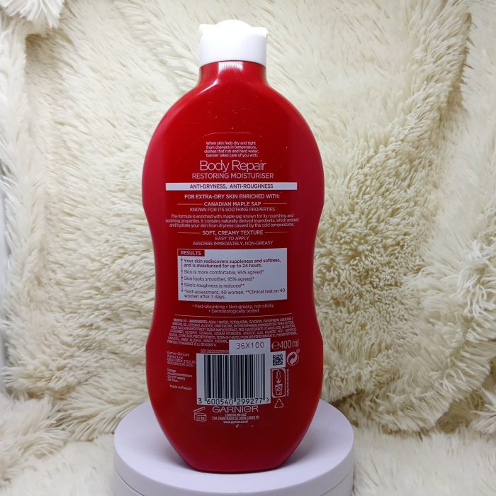 Garnier Body Repair Lotion  for Extra Dry Skin 400ml - Image 4