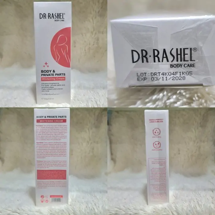 Dr. Rashel Body & Private parts Whitening Cream 100g - Image 5