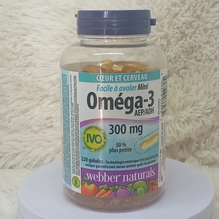 Webber Naturals Easy-Swallow Mini Omega-3, 300 Mg 220-Count - Image 8