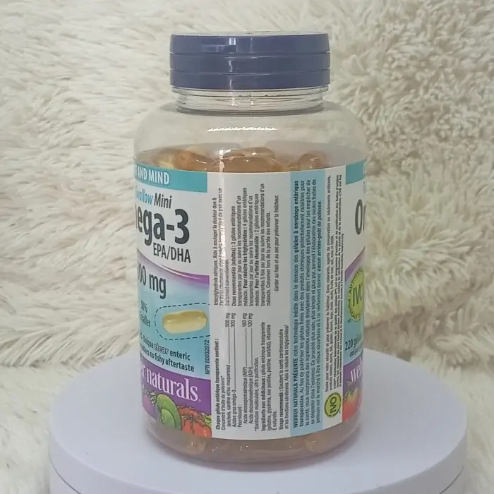 Webber Naturals Easy-Swallow Mini Omega-3, 300 Mg 220-Count - Image 6