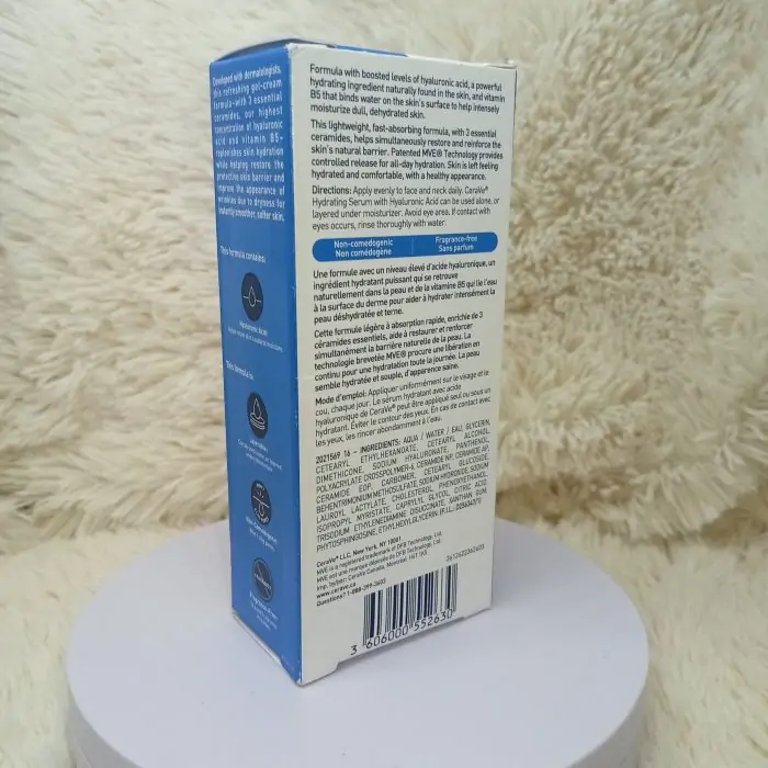 CeraVe Hydrating Hyaluronic Acid Serum 30ml - Image 7
