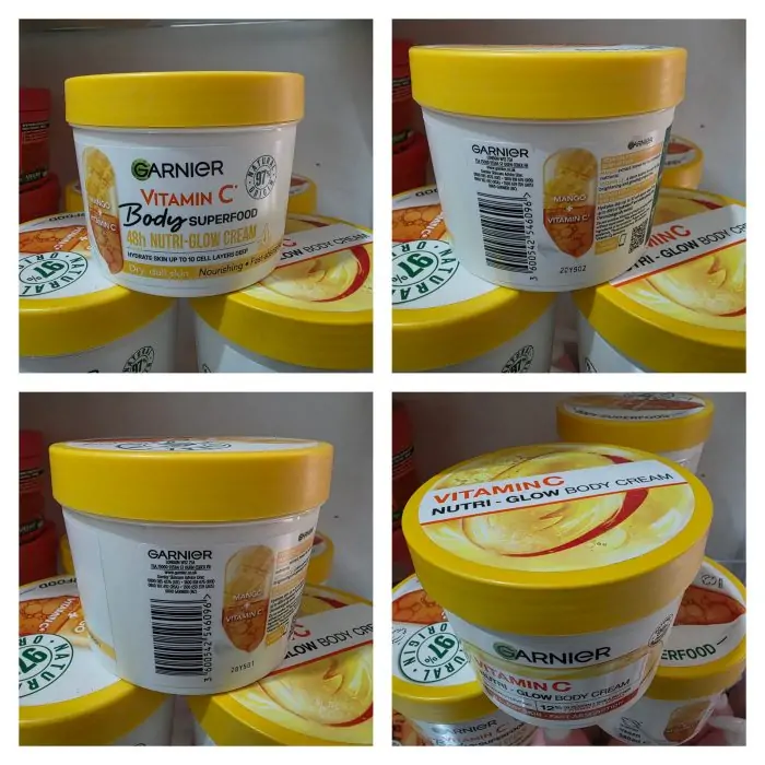 Garnier Body Superfood Vitamin C Nutri Glow Body Cream 380ml - Image 5