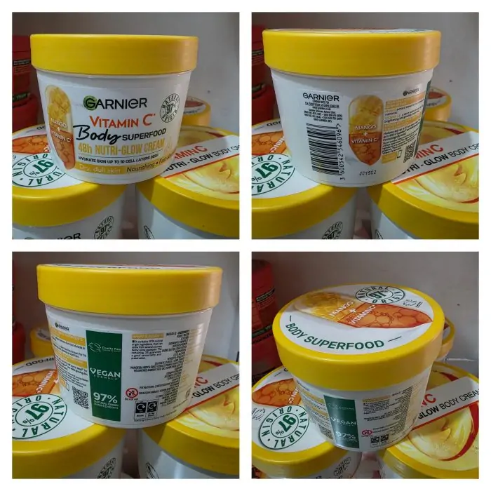 Garnier Body Superfood Vitamin C Nutri Glow Body Cream 380ml - Image 6