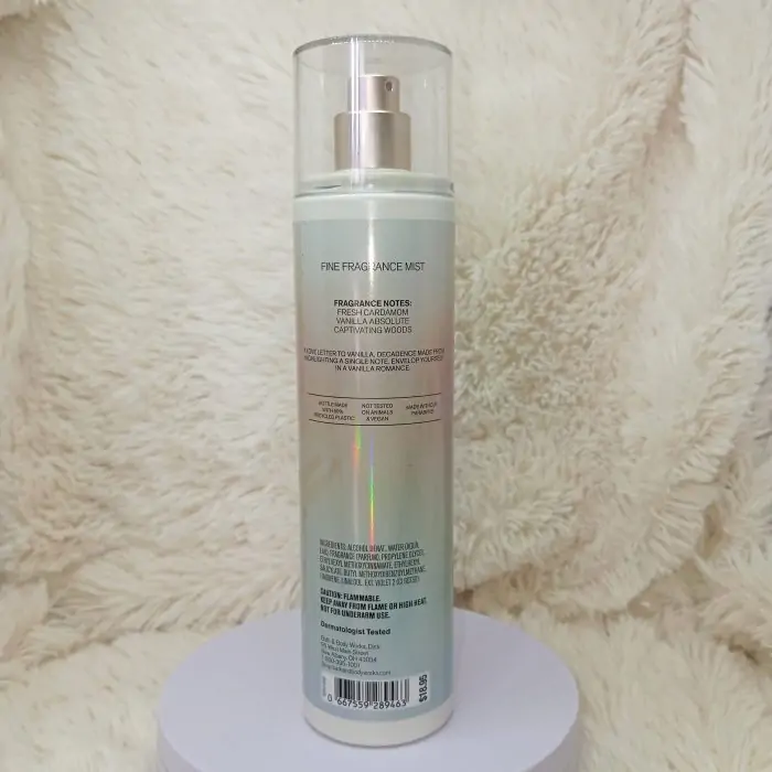 Bath and Body Works Vanilla Romance Fine Fragrance Mist 236ml - Image 3