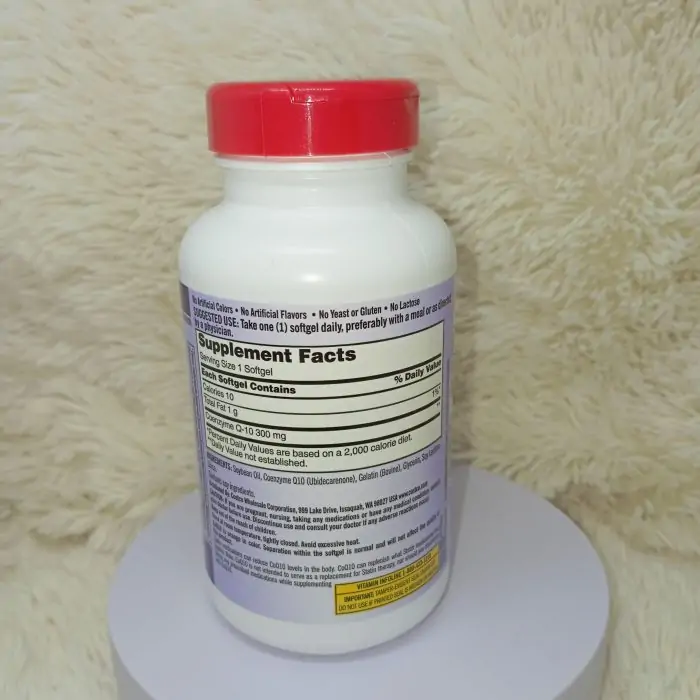 Kirkland Signature CoQ10 300mg 100 Softgels - Image 7