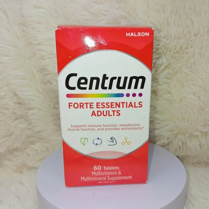 Centrum Adult Forte Essentials Mulitvitamins/Minerals Supplement for Men & Women, 60 Tablets (Packaging May Vary) - Image 7