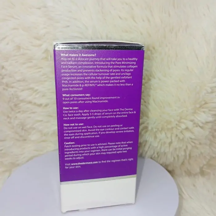 The Derma Co Pore Minimizing Face Serum for open Pores 30 ml - Image 10