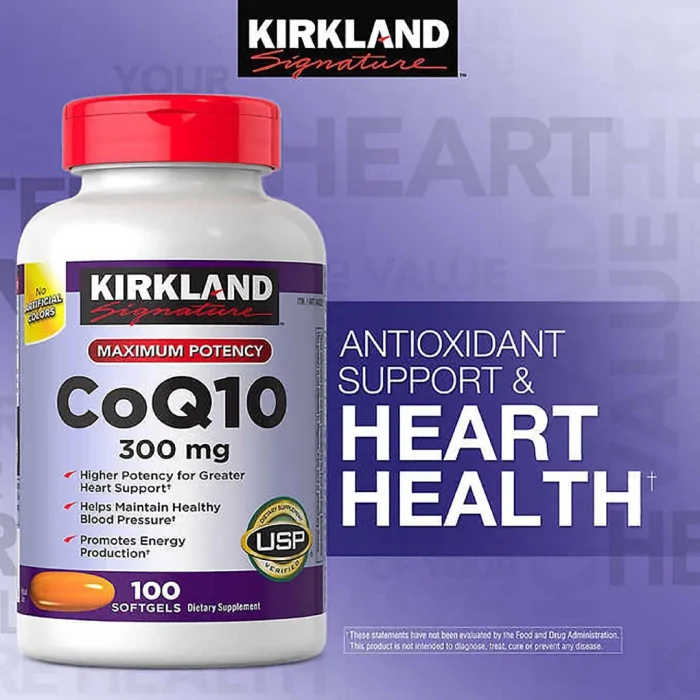 Kirkland Signature CoQ10 300mg 100 Softgels - Image 4