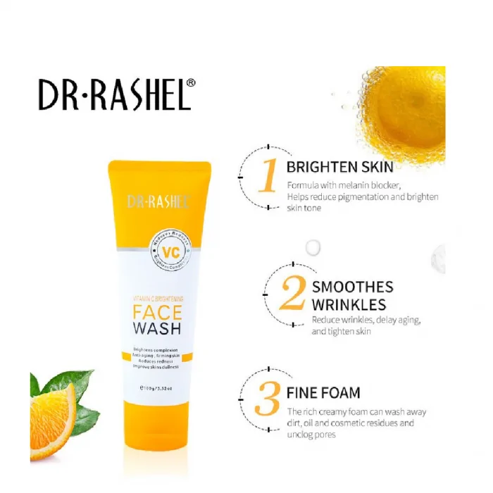 Dr. Rashel Vitamin C Brightening Face Wash 100ml - Image 3