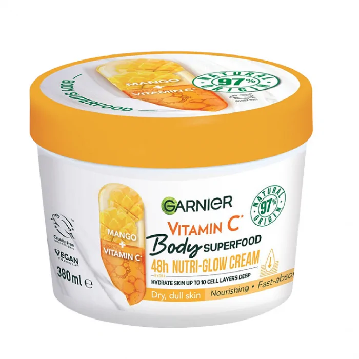 Garnier Body Superfood Vitamin C Nutri Glow Body Cream 380ml - Image 1
