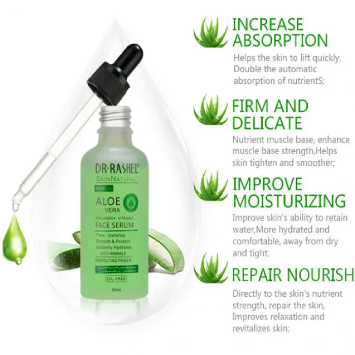 Dr.Rashel Aloe Vera Collagen + Vitamin E Face Serum 50ml - Image 2