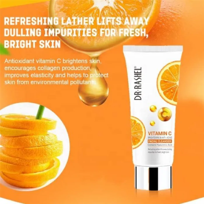 Dr.Rashel Vitamin C Brightening And Anti-Aging Facial Cleanser 80g - Image 3