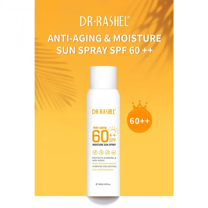 Dr.Rashel Anti Aging Moisturizing SPF60 Sun Protective Spray 150ml - Image 5