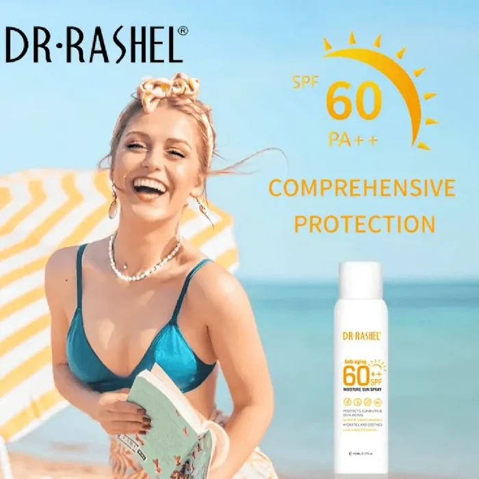 Dr.Rashel Anti Aging Moisturizing SPF60 Sun Protective Spray 150ml - Image 3