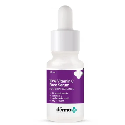 Derma Co 10% Vitamin C Face Serum | Helps Restore Natural Glow | Tightens Pores & Hydrates Dry, Dull Skin | Radiance Serum for All Skin Types 10ml