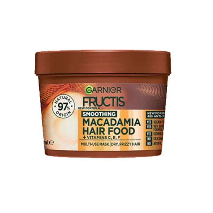 Garnier Fructis Smoothing Macadamia Hair Food For Dry,Unruly Hair 390ml